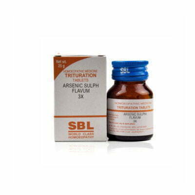SBL Arsenic Sulphuratum Flavum 3X (25g)