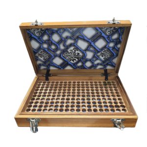 Wooden box for homeopathic medicine