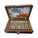 Wooden box for homeopathic medicine